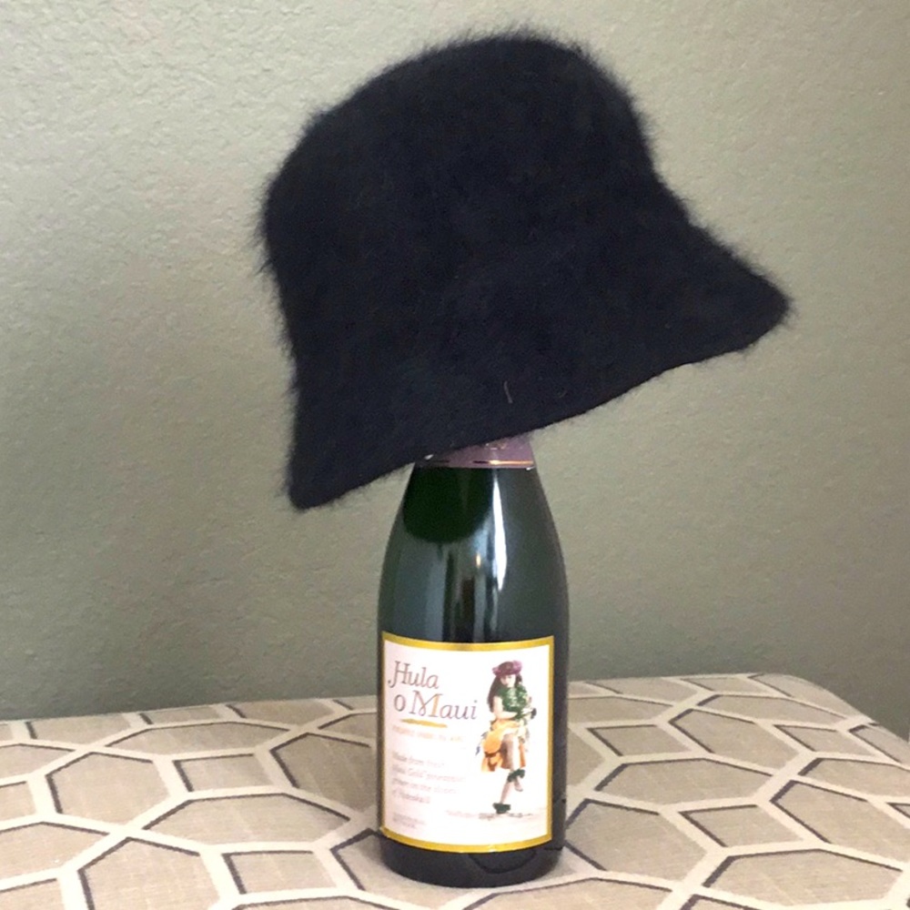 Peter Grimm Black Fuzzy Hat